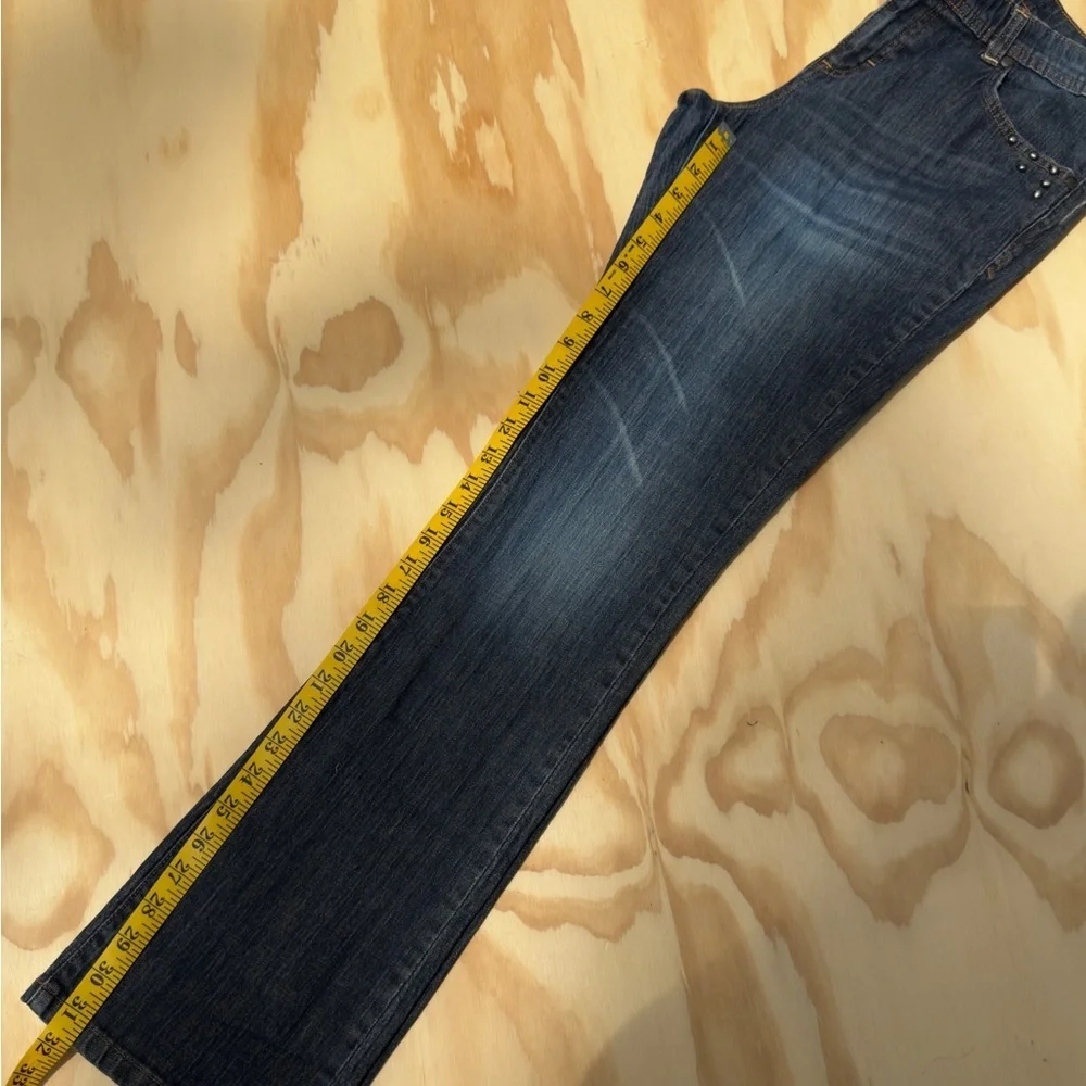 Mossimo Supply  co Low Rise Straight Leg Jeans Women’s Size 13 Blue Denim - Picture 4 of 10